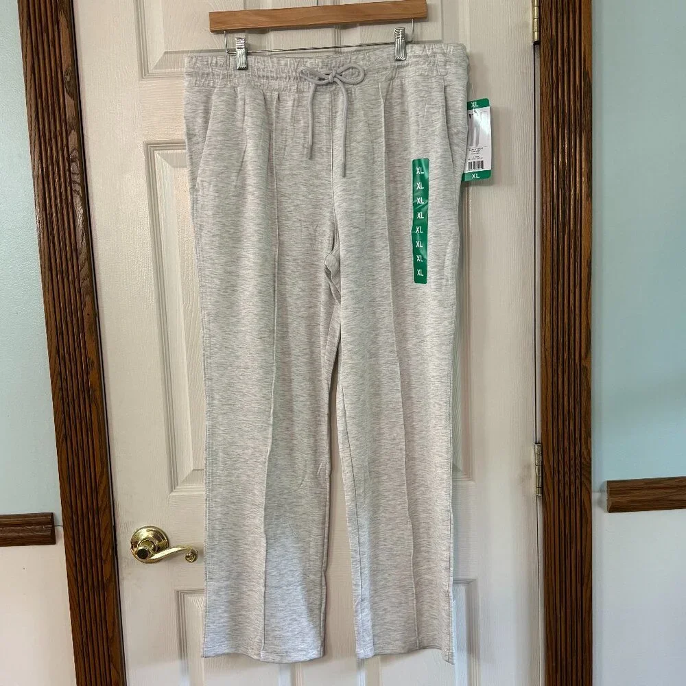 Danskin Scuba Pant Oatmeal Heather Woman's Size XL Amazing Soft Fabric - Picture 1 of 7